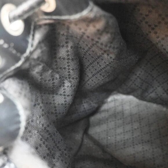 GUCCI Logo Bamboo 2Way Shoulder Hand Bag Canvas Leather Black SHW 01EG221 - Picture 12 of 16